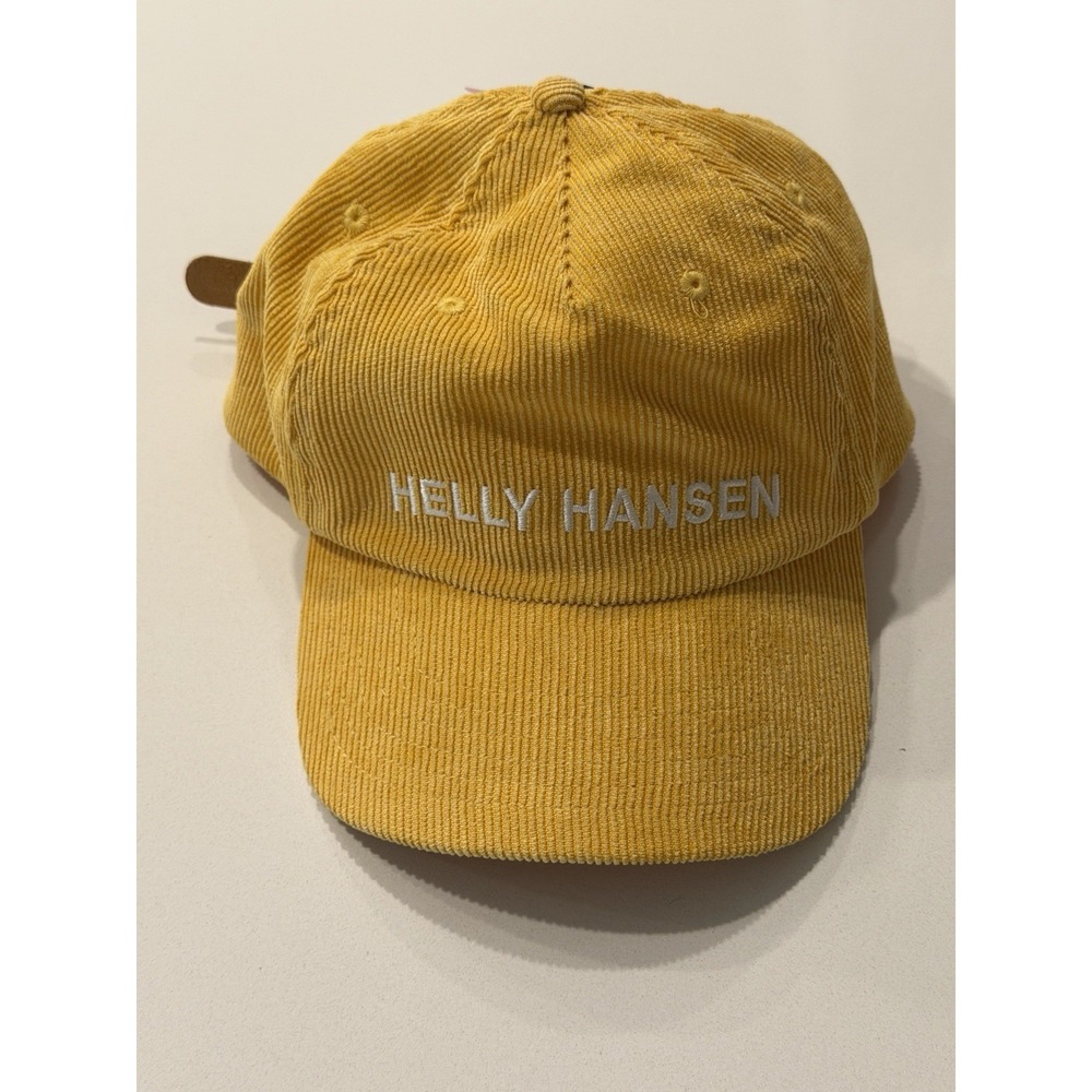 Helly Hansen HH Graphic Cap Corduroy Adjustable Hat Honeycomb Yellow 48146-341